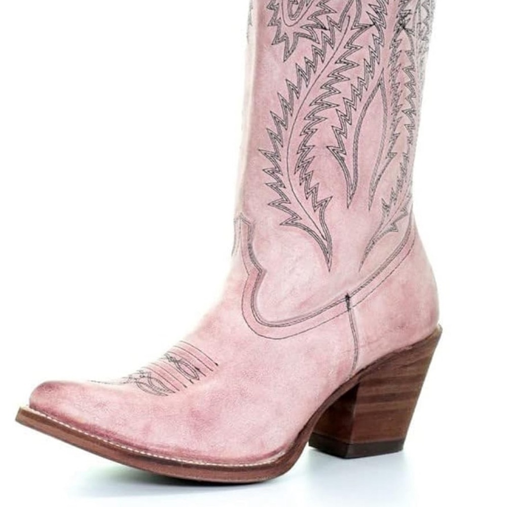 Pink lightly worn Corral western boots